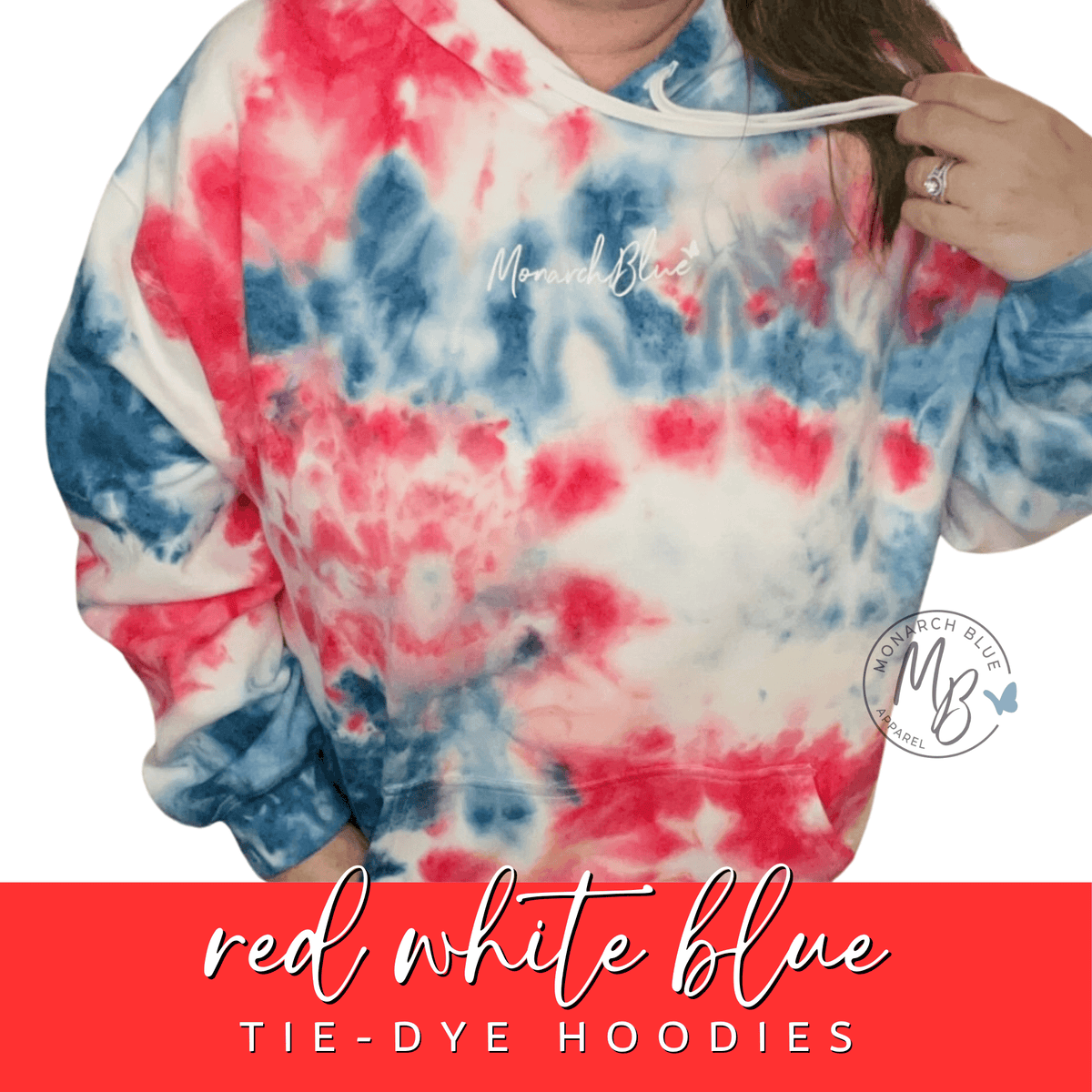 RED WHITE BLUE Hoodie