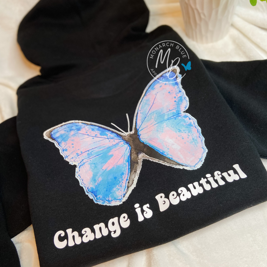 CHANGE IS BEAUTIFUL Hoodie - Pen Graphics