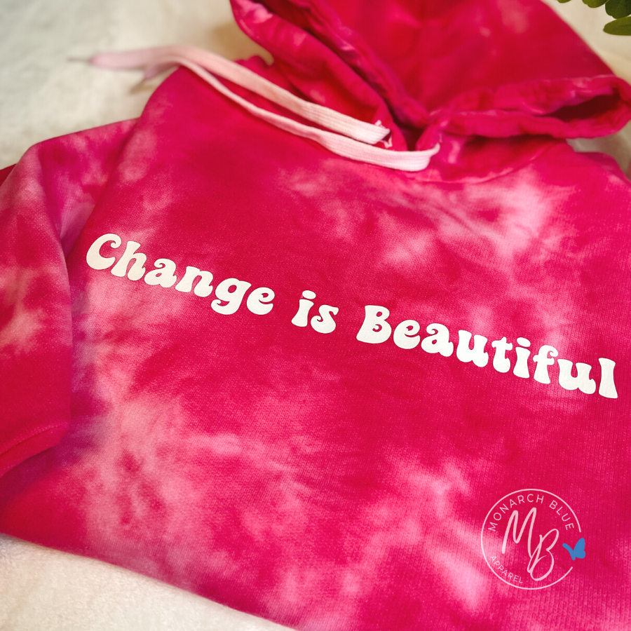 CHANGE IS BEAUTIFUL Hoodie - Pen Graphics