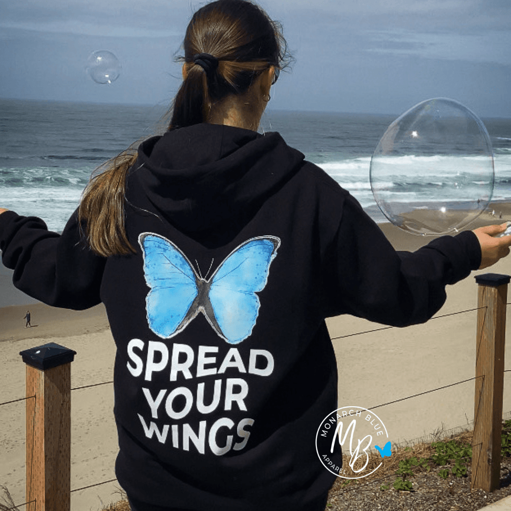 SPREAD YOUR WINGS Hoodie - Pen Graphics