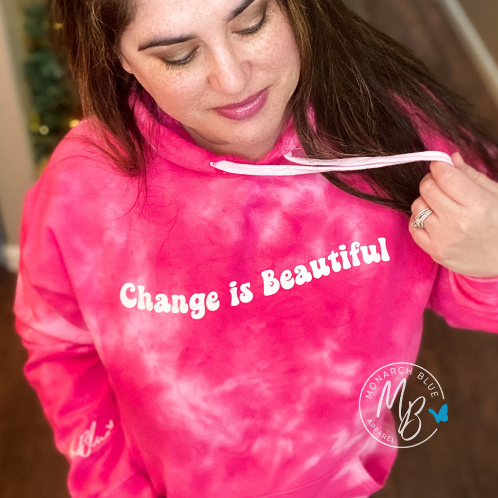 CHANGE IS BEAUTIFUL Hoodie - Pen Graphics